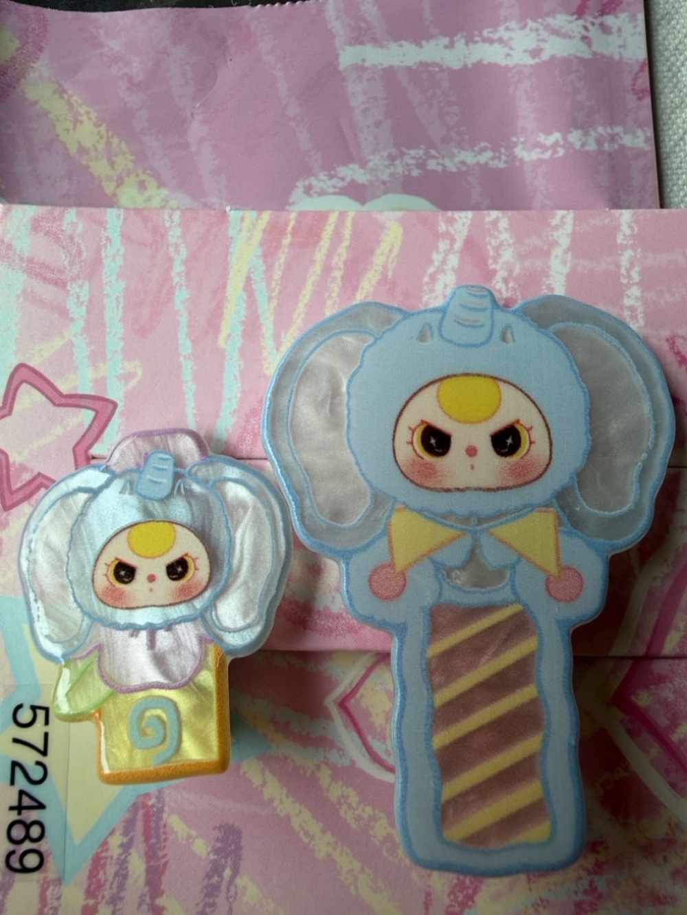 🐘 BABY THREE ELEPHANT HAIR CLIPS 🐘 NWT 🐘